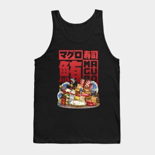 Cat Maguro Sushi Workshop Tank Top